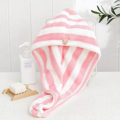 Turban de séchage de cheveux à haute absorption en microfibre pour cheveux longs et épais.