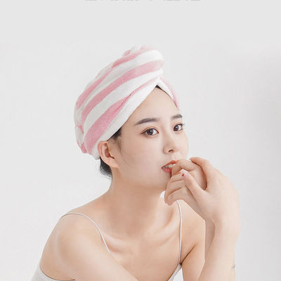 Turban de séchage de cheveux à haute absorption en microfibre pour cheveux longs et épais.