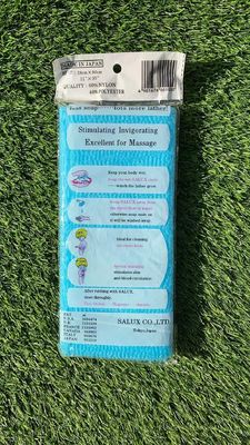 Rouleau exfoliant serviette de bain toilette de lavage japonaise 60% nylon 40% polyester pour adultes