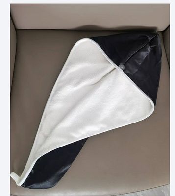 Tissu de coupe de cheveux en soie à double couche teintée pour séchage professionnel