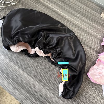 Tissu de coupe de cheveux en soie à double couche teintée pour séchage professionnel
