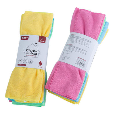 Tissu de nettoyage en microfibre imprimé sur mesure Bilov pour le séchage de voiture en 35 * 35 cm ou sur mesure