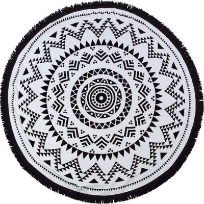 Une serviette de plage en coton turc en couleur et taille personnalisées avec impression personnalisée