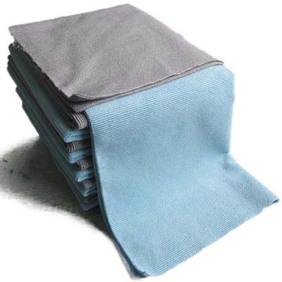 80% polyester 20% polyamide Microfibre serviette pour le lavage professionnel des voitures et le détail