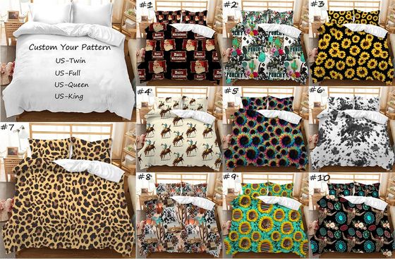 Couverture personnalisée de couette pour lit jetable