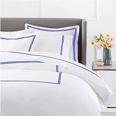 Couverture de couette brodée de luxe de style européen et américain 400TC