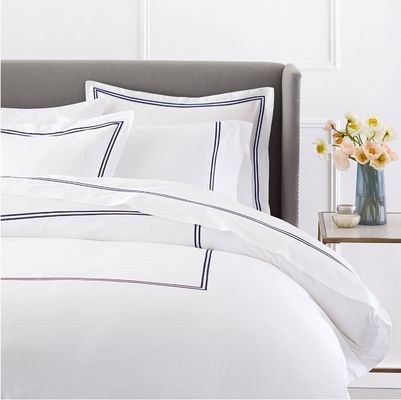 Couverture de couette brodée de luxe de style européen et américain 400TC