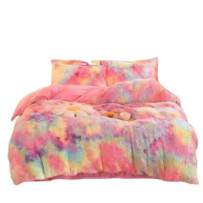 Fluffy Plush Faux Fur Velvet Shaggy Queen King Size Couverture de couette