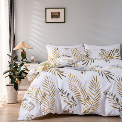 Ensemble de lit imprimé en 3 pièces pour lit king size couette et drap de lit de concepteur