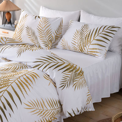 Ensemble de lit imprimé en 3 pièces pour lit king size couette et drap de lit de concepteur