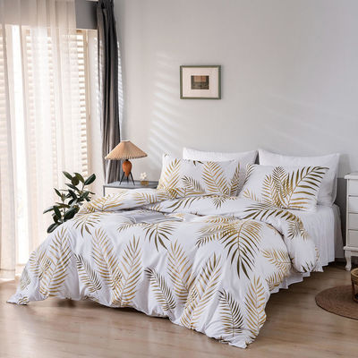Ensemble de lit imprimé en 3 pièces pour lit king size couette et drap de lit de concepteur