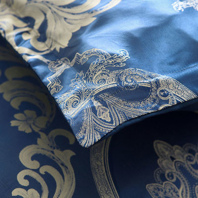 Couverture de couette en satin de couleur solide, de style européen rétro-baroque
