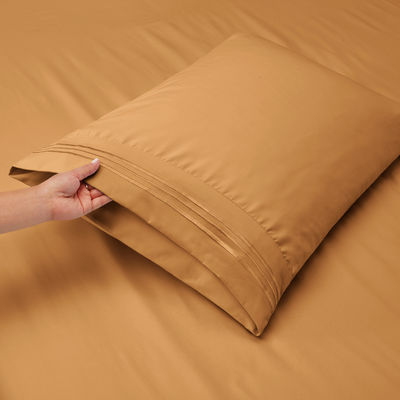 Ensemble de draps en microfibre pour les draps de couverture de couleur solide au marché du Canada et du Mexique