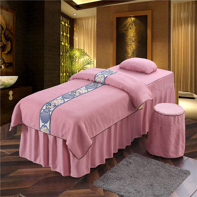 Masseuse de style moderne, couverture de table, lit en microfibre pure.