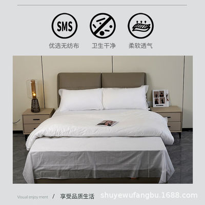 Non tissé 4 en 1 lit ensemble pour les voyages 40 chiffre de tissu draps jetables hôpital