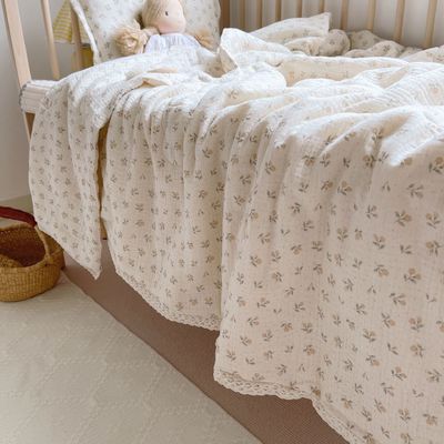 Super doux, respirant, fleur muslin, lit de bébé, couverture et couette, coton léger