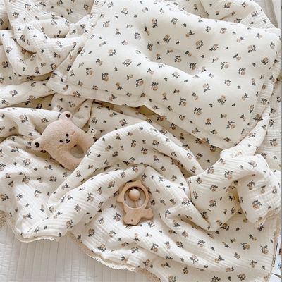 Super doux, respirant, fleur muslin, lit de bébé, couverture et couette, coton léger
