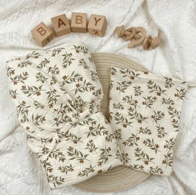 Super doux, respirant, fleur muslin, lit de bébé, couverture et couette, coton léger