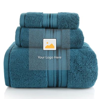 Rectangle Organique Plain Designer draps égyptiens extra-grands serviettes de bain ensemble avec logo