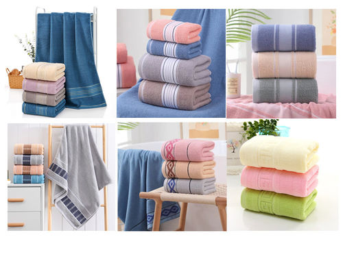 Rectangle Organique Plain Designer draps égyptiens extra-grands serviettes de bain ensemble avec logo