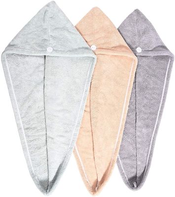 Terme de paiement T/T BSCI Microfibre pour cheveux enveloppement de serviette pour cheveux femmes Magic séchage rapide des cheveux serviette