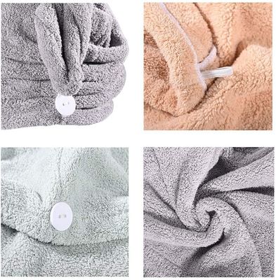 Terme de paiement T/T BSCI Microfibre pour cheveux enveloppement de serviette pour cheveux femmes Magic séchage rapide des cheveux serviette