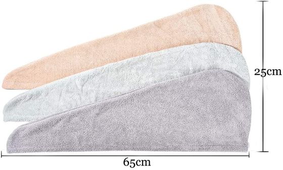 Terme de paiement T/T BSCI Microfibre pour cheveux enveloppement de serviette pour cheveux femmes Magic séchage rapide des cheveux serviette