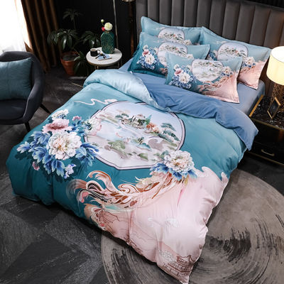 Des draps à la mode en tencel lavé, des ensembles de linge de lit, des ensembles de lit écologiques et doux