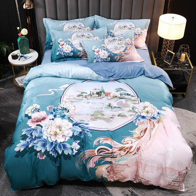 Des draps à la mode en tencel lavé, des ensembles de linge de lit, des ensembles de lit écologiques et doux