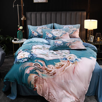 Des draps à la mode en tencel lavé, des ensembles de linge de lit, des ensembles de lit écologiques et doux