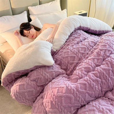 Couette textile pour la maison toute saison épaissie chaude taffeta couette d'hiver avec couette