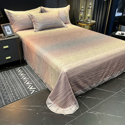 1 couverture 1 drap plat / drap de lit 2 coussin rose de coton égyptien