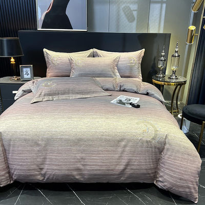 1 couverture 1 drap plat / drap de lit 2 coussin rose de coton égyptien