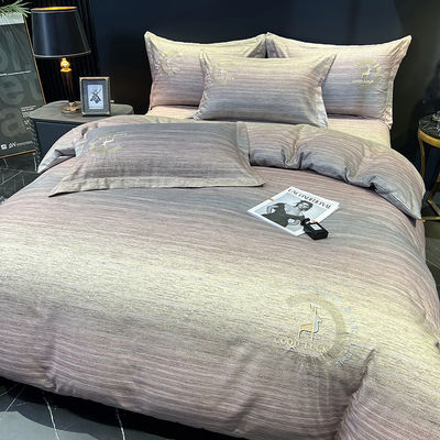 1 couverture 1 drap plat / drap de lit 2 coussin rose de coton égyptien