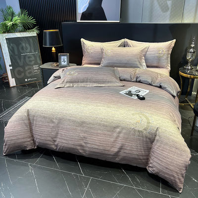 1 couverture 1 drap plat / drap de lit 2 coussin rose de coton égyptien