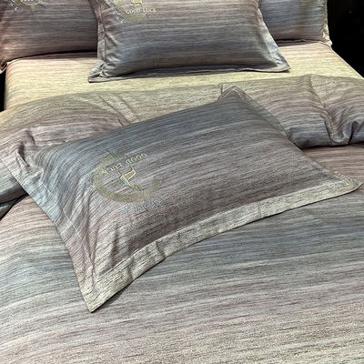 1 couverture 1 drap plat / drap de lit 2 coussin rose de coton égyptien