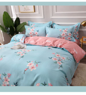 Couleur personnalisée Lit de lit de luxe Couverture de lit pour 4 pièces