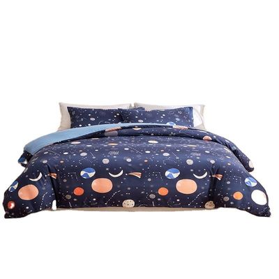 Des ensembles de literie à fleurs blanches pour les enfants garçons filles jumelles 2 PCs Glow in the Dark Duvet Cover