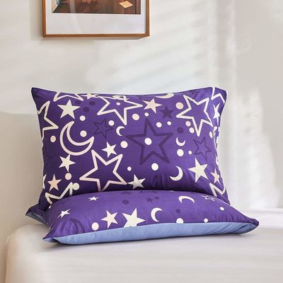 Des ensembles de literie à fleurs blanches pour les enfants garçons filles jumelles 2 PCs Glow in the Dark Duvet Cover
