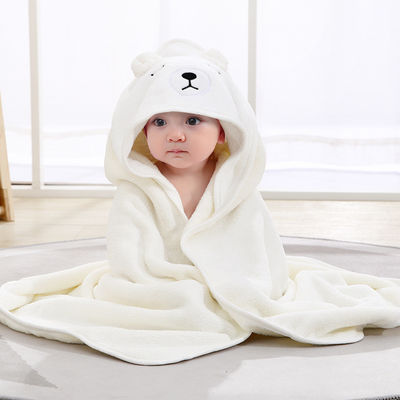 Couleurs Animaux nouveau-nés Bébé en capuche serviette de bain Plain avec des matériaux et l'impression numérique