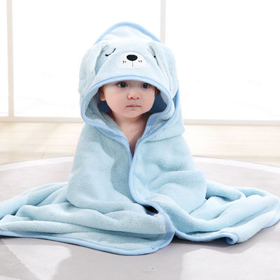 Couleurs Animaux nouveau-nés Bébé en capuche serviette de bain Plain avec des matériaux et l'impression numérique