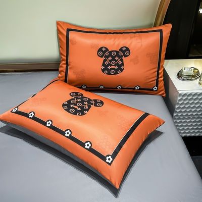 100% polyester ensemble de lit de mariage en quatre pièces pour l' hôtel et la maison